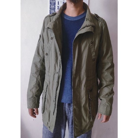 Jaket Army parka buckaroo original