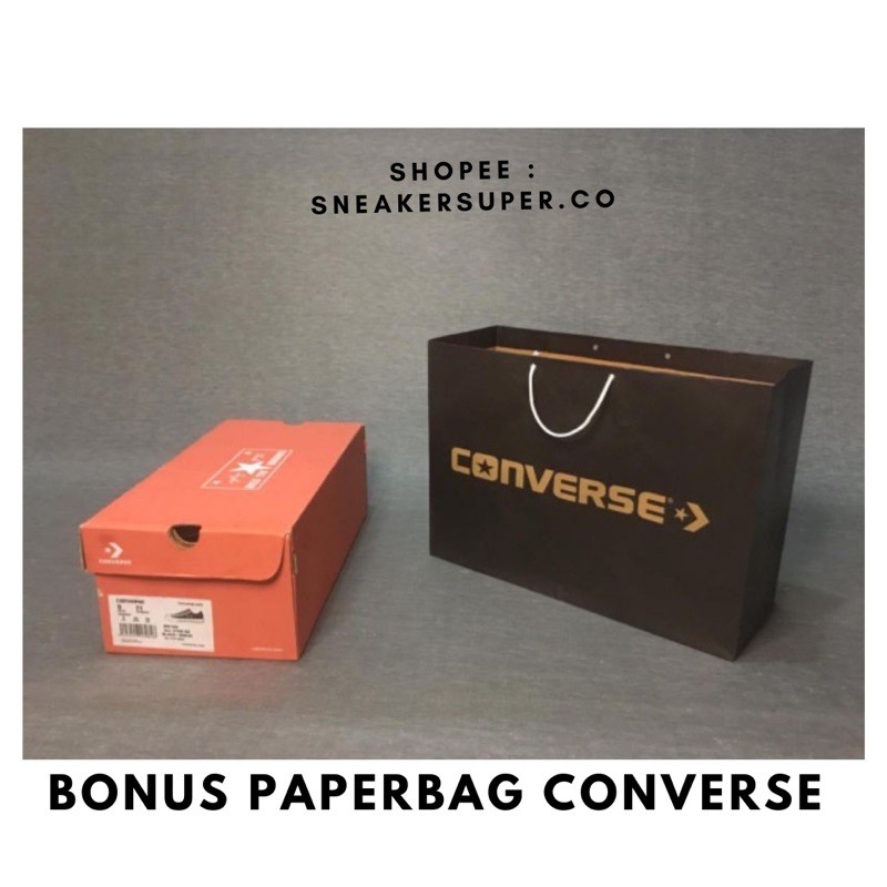 (PREMIUM) Sepatu Converse 70s High Egret Black White - c70sh-8