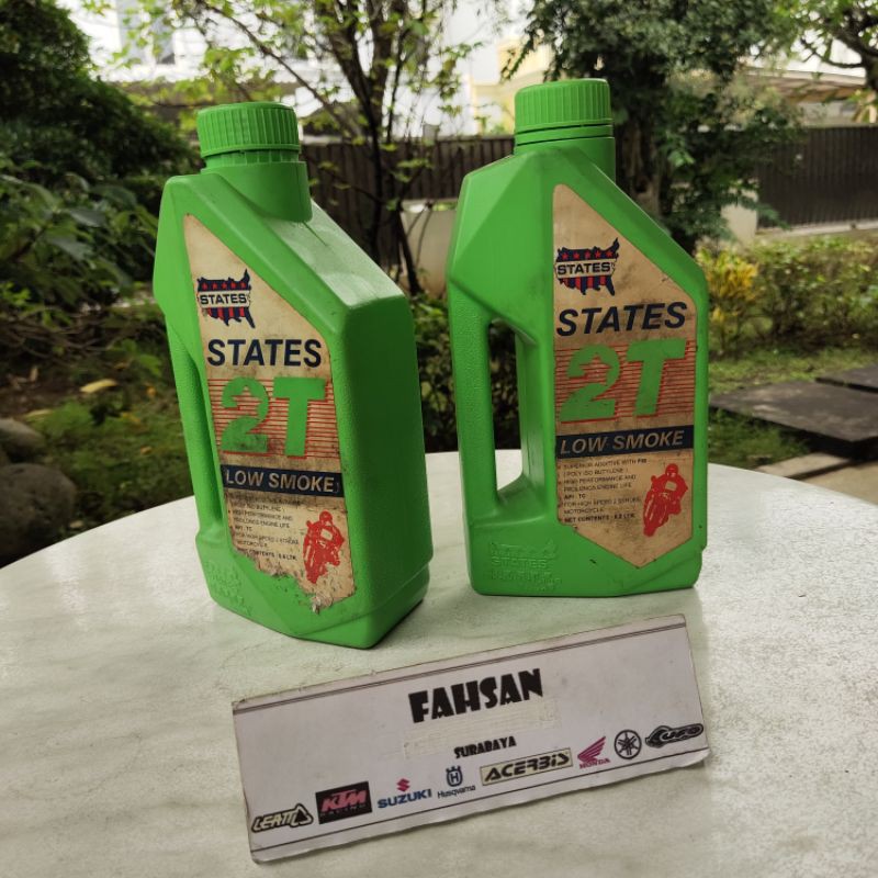 Oli Samping STATES PREMIUM USA 2T Oli Samping NOS Stok Lama Jadul motor oli 2 tak