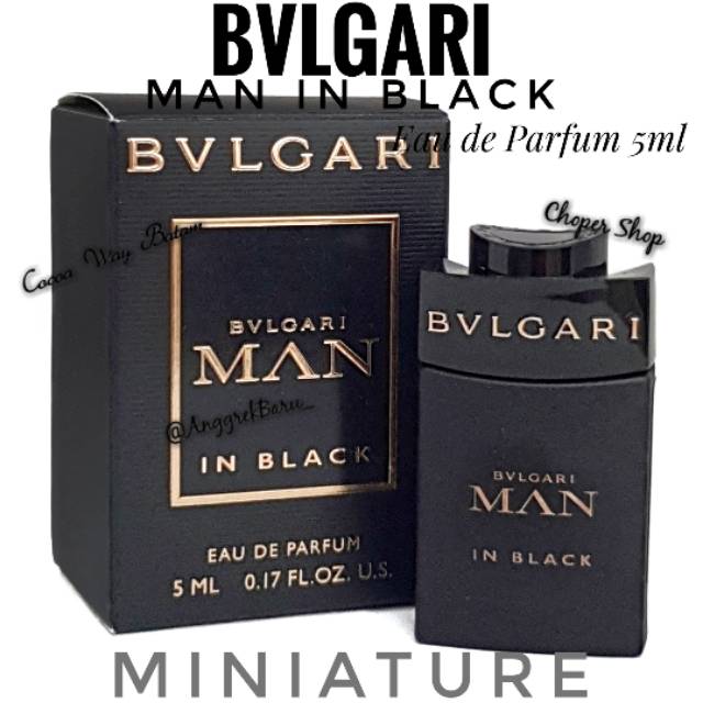 Original Miniature Parfum Bvlgari Man In Black EDP 5ml