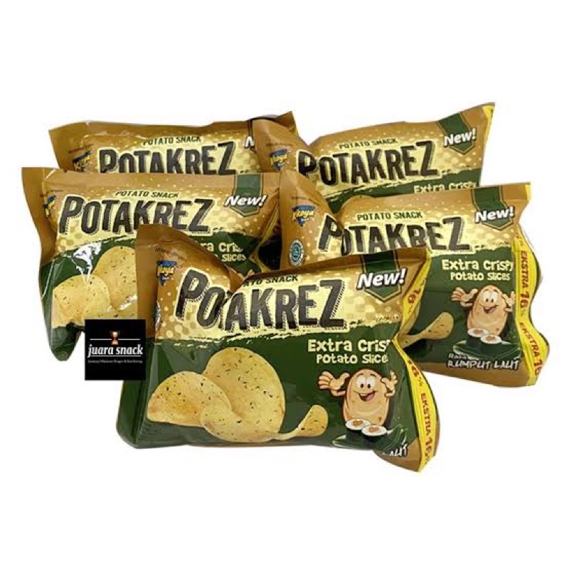 

Potakrez snack potato rasa rumput laut-pack