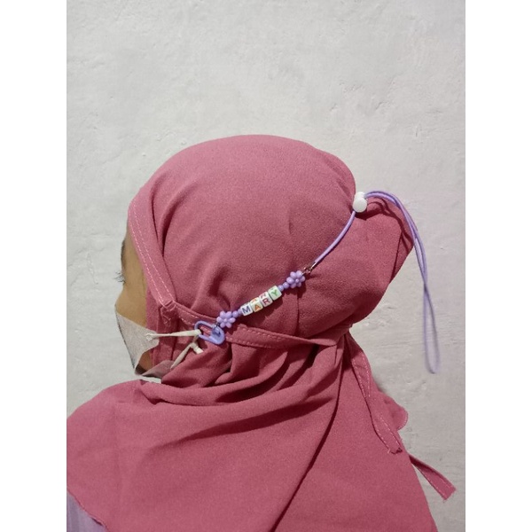 Strap Masker Hijab Strap Masker 2in1 Strap Masker Custom Nama