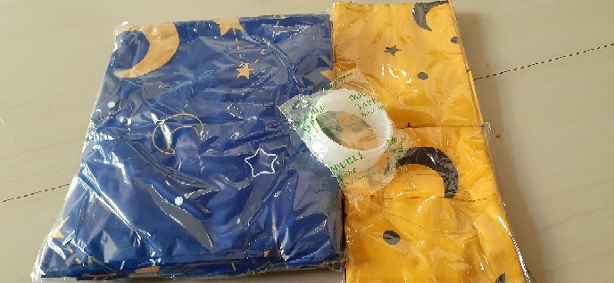 [cod] Gorden Pintu Tirai Pintu Motif Moon Star Bahan Katun Halus