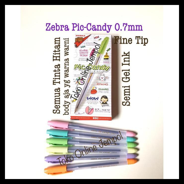 

Piccolo Zebra Pen 0.7 Pulpen Picolo Pen 0,7 Picollo Piccandy Atk0891Zb - Tinta Hitam