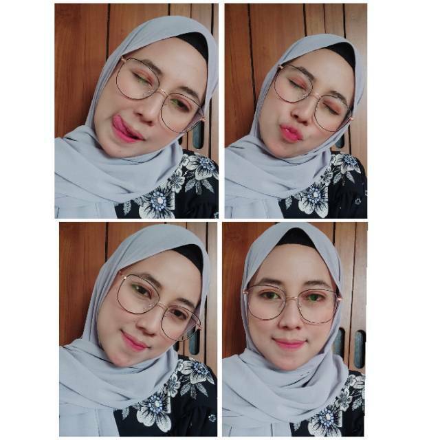 Frame kacamata besi vintage fashion wanita