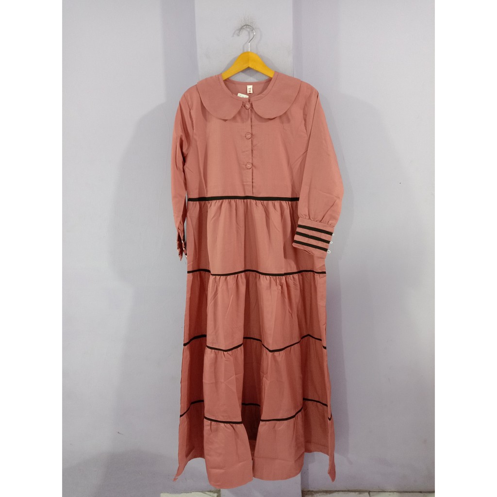 Gamis Toyobo Kancing Lis