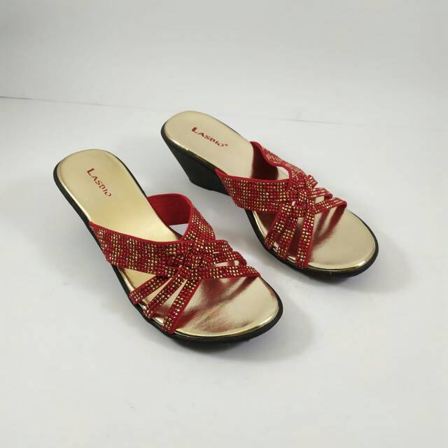 LASBIO - MC12 Sandal Wedges Wanita
