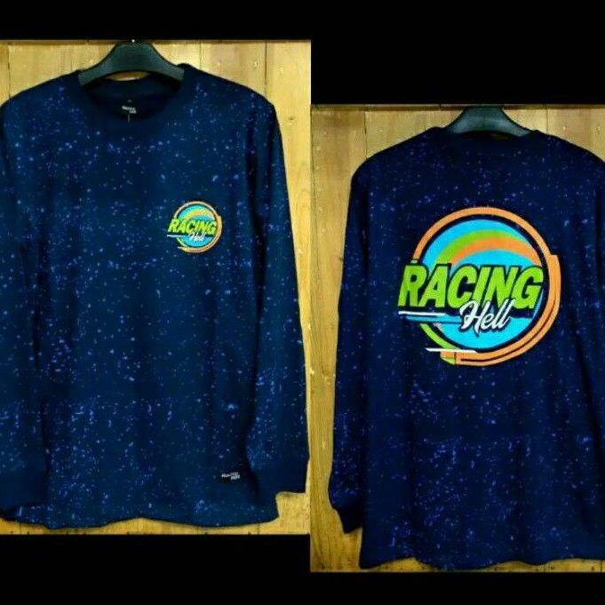 kaos tshirt Distro racing hell fullprint lengan panjang