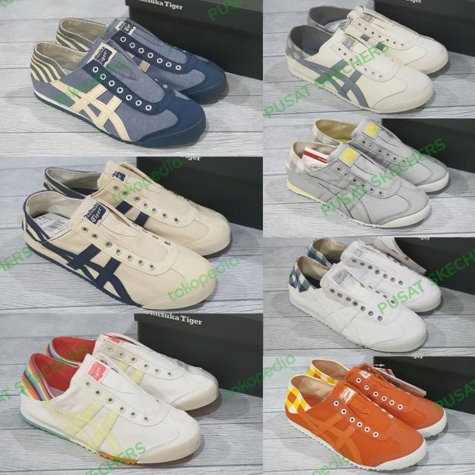 ONITSUKA TIGER MEXICO 66 SLIP ON PARATTY ORIGINAL MADE IN INDONESIA Termurah