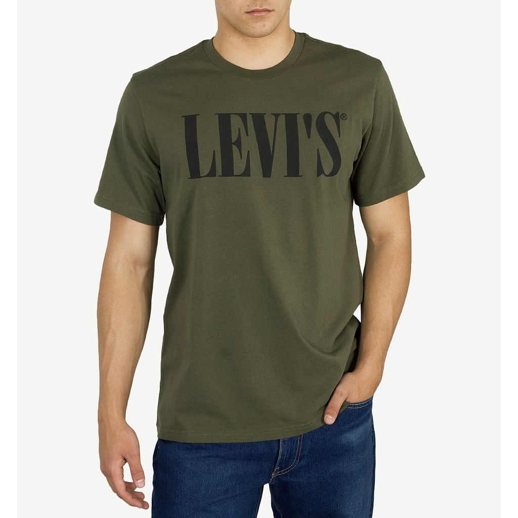 Kaos Levi's | Kaos Pria | Relaxed Green Army | KLPRGR - 3