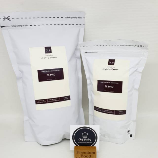 

Coklat Couverture Dark Chocolate DLA Natural El Pao 500 gr