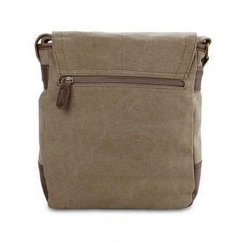 Tas Triset Canvass Messenger Sling Bag  Original  Flap Cover   Beige  Tas Selempang