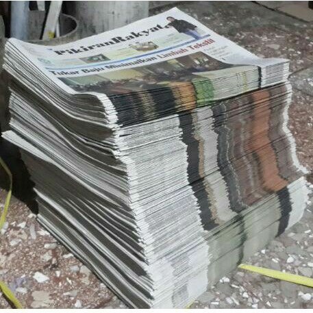 

koran bekas sisa penjualan , per kilogram , rapi