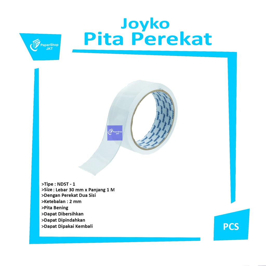 

JOYKO - Nano Double Sided Tape Pita Perekat Dua Sisi - Ndst-1 - Pcs