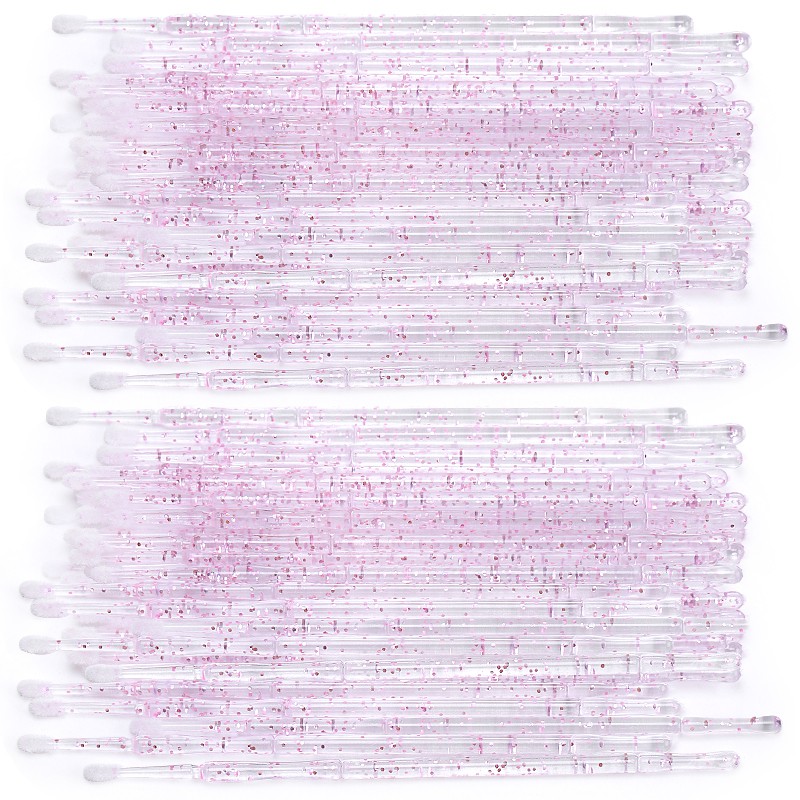 Sikat Kristal Mini Sekali Pakai Makeup Remover Mascara Stick Aplikator Kuas Makeup Ekstensi