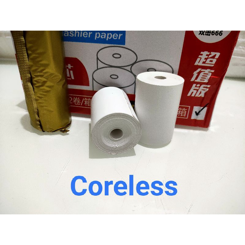 Kertas Thermal 57X38 mm/Kertas Struk Kasir 58x38mm/1 Roll