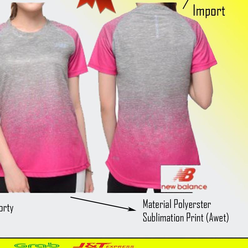 ✦ Baju Senam Wanita NB01 Fitness - Kaos Wanita XXL ➤