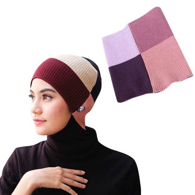 Ciput Rajut Premium 4tone / Inner Hijab / Daleman Kerudung