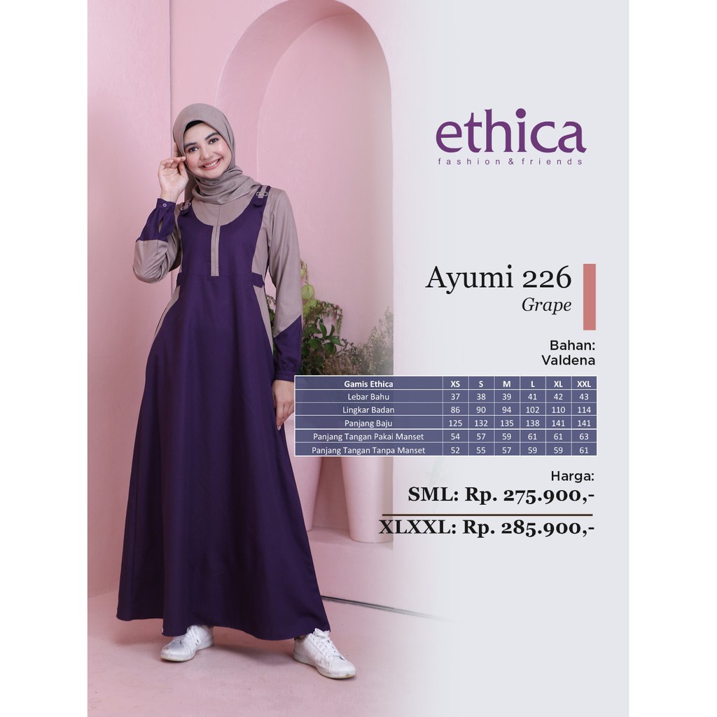 Ethica - Gamis Wanita Ayumi 226 Grape