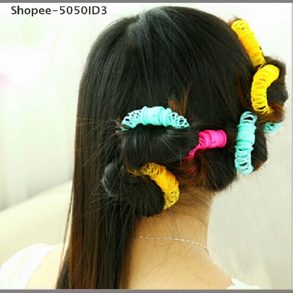 8 Pcs Alat Rol Pengeriting Rambut Spiral DIY