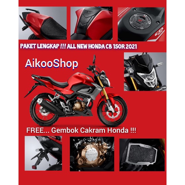 PAKET LENGKAP  AKSESORIS ALL NEW HONDA CB150R 2021 ORIGINAL AHM / NEW CB 150R NEW CB 150 R