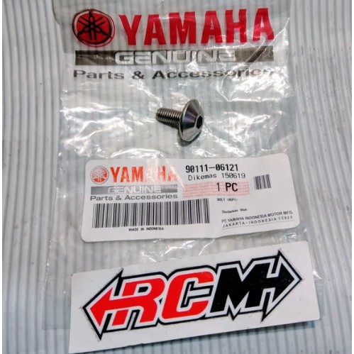 HARGA PERBIJI BAUT BOLT SCREW KUPINGAN LAMPU DEPAN BYSON ORI ORIGINAL YAMAHA YGP ASLI 90111-06121