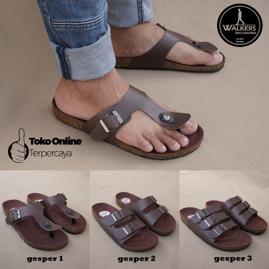 Sandal Kiker pria KODE Gesper sandal cowok sandal Walkers sandal murah