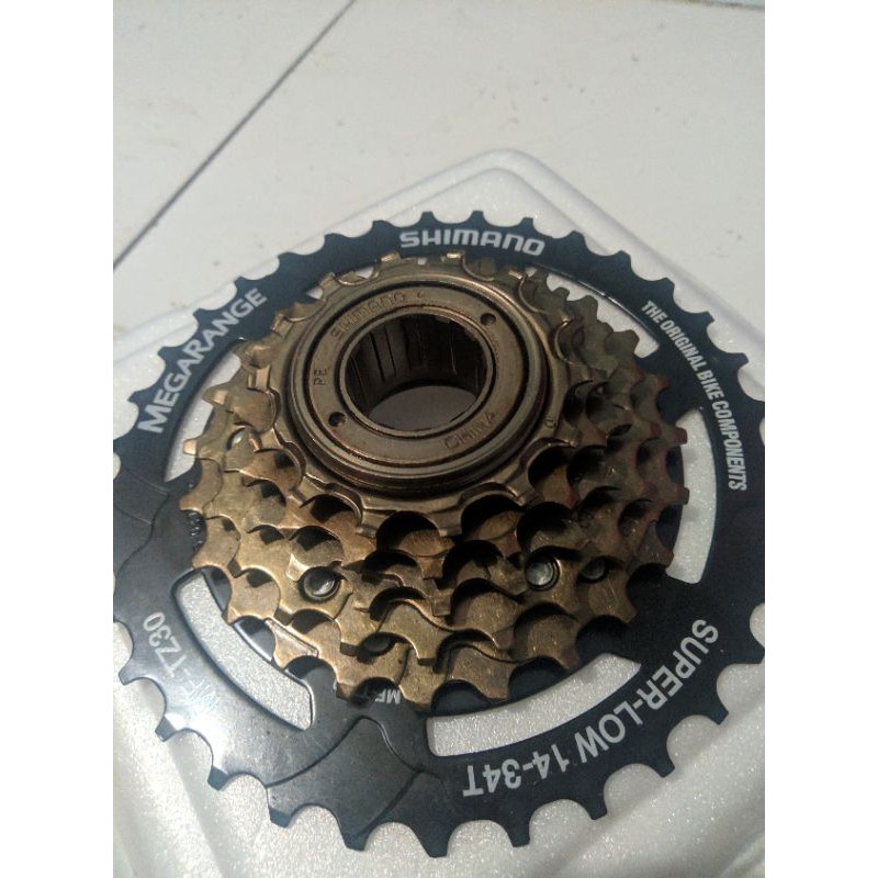 shimano MEGARANGE 14-34T 6SPEED