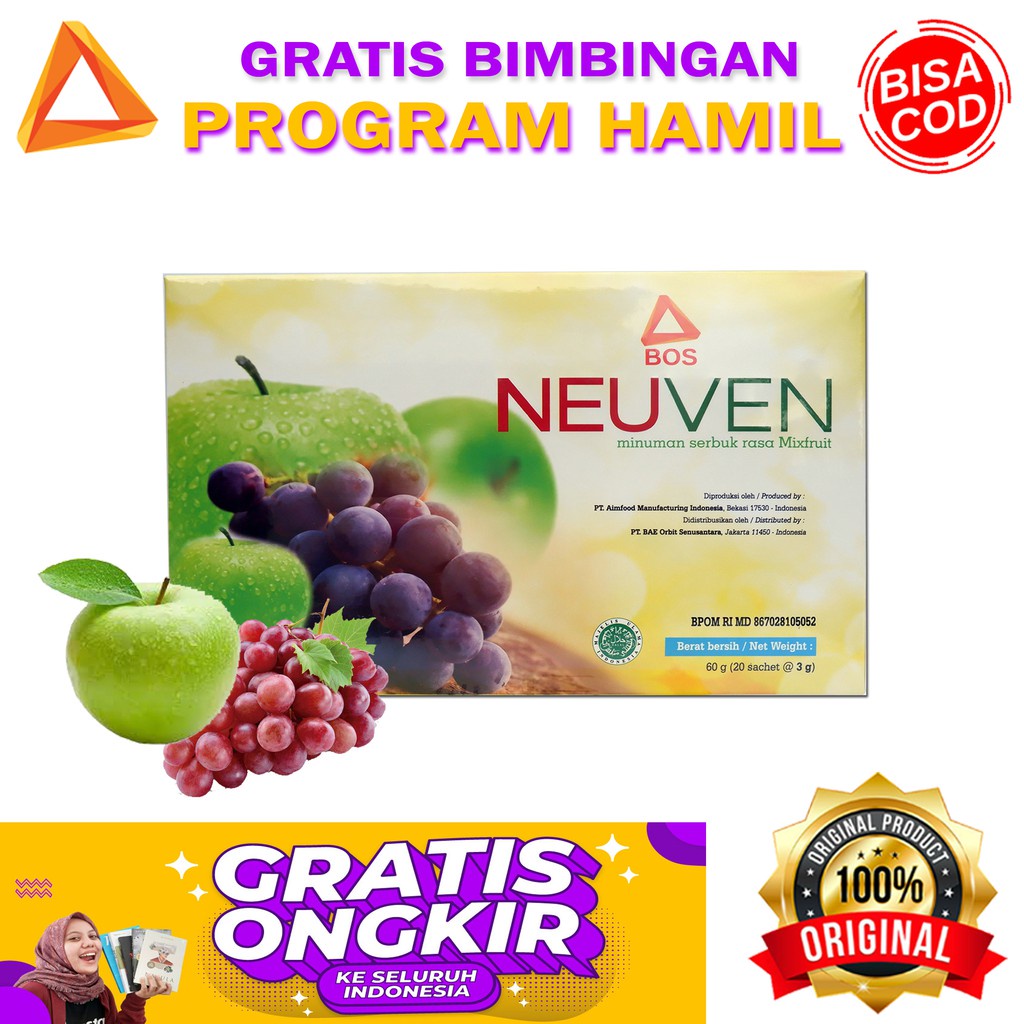 Neuven 2 BOX Neuven Herbal Bee Neuven Penyubur Kandungan Neuven Promil  100% ASLI