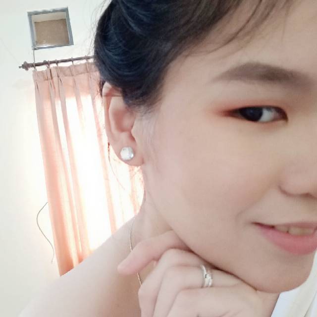 Paula Zircon Stud Earrings | Anting Tusuk Mata Berlian Sintetis Blink Korean Earring Simple Studs