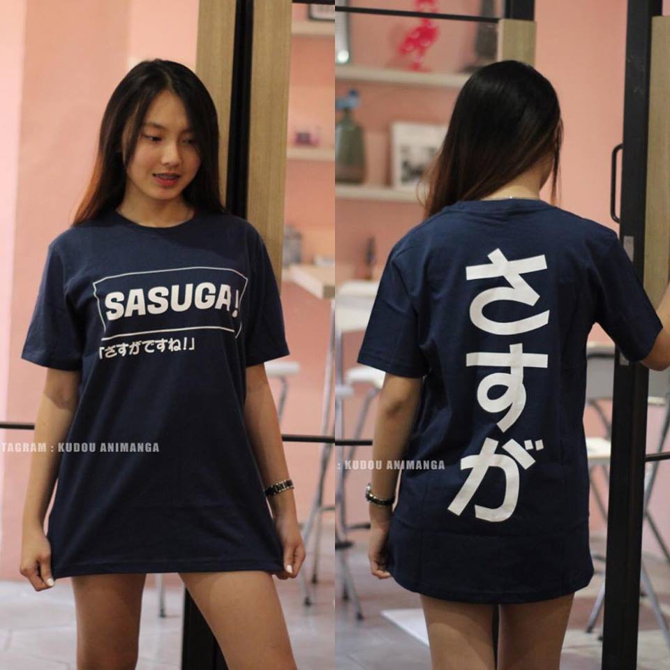 Kaos Sasuga Japan Navy Kanji