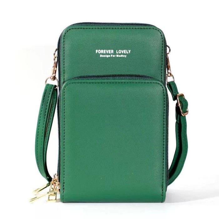 tas wanita Kedaibutik Tas Mini Hp / Tas Wanita / Forever Young / Lovely Impor 340 - Dark Green impor