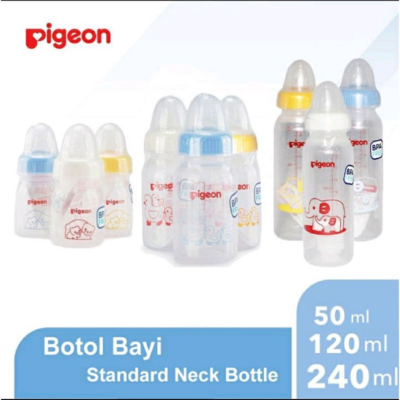 BOTOL PIGEON PP 50 ML | 120 ML | 210 ML | BPA FREE