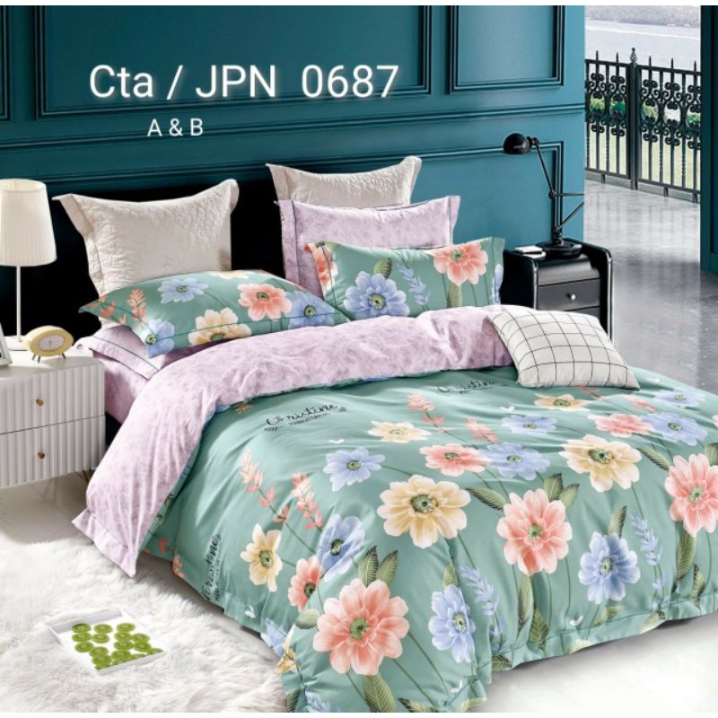 MURAH LEBAY SPREI KATUN JEPANG READY A+B PLUS TAS SPREI SIZE 180X200X25