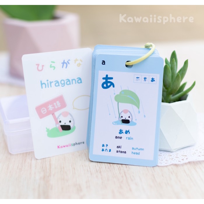 Akiffa | Hiragana / Katakana Flash Card | Learn Japanese Kana | Bahasa Jepang - Hiragana