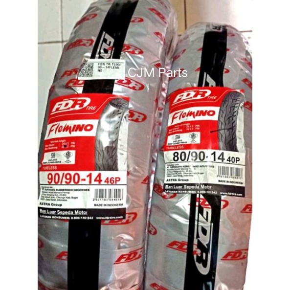 Paket Ban tubeless Depan dan Belakang FEDERAL FDR Flemmino 80/90-14 & 90/90-14 for Vario/110/125/150