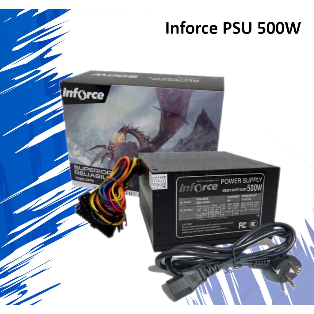 Power Supply (PSU) 500w Merk Inforce  untuk PC/PC Gamming