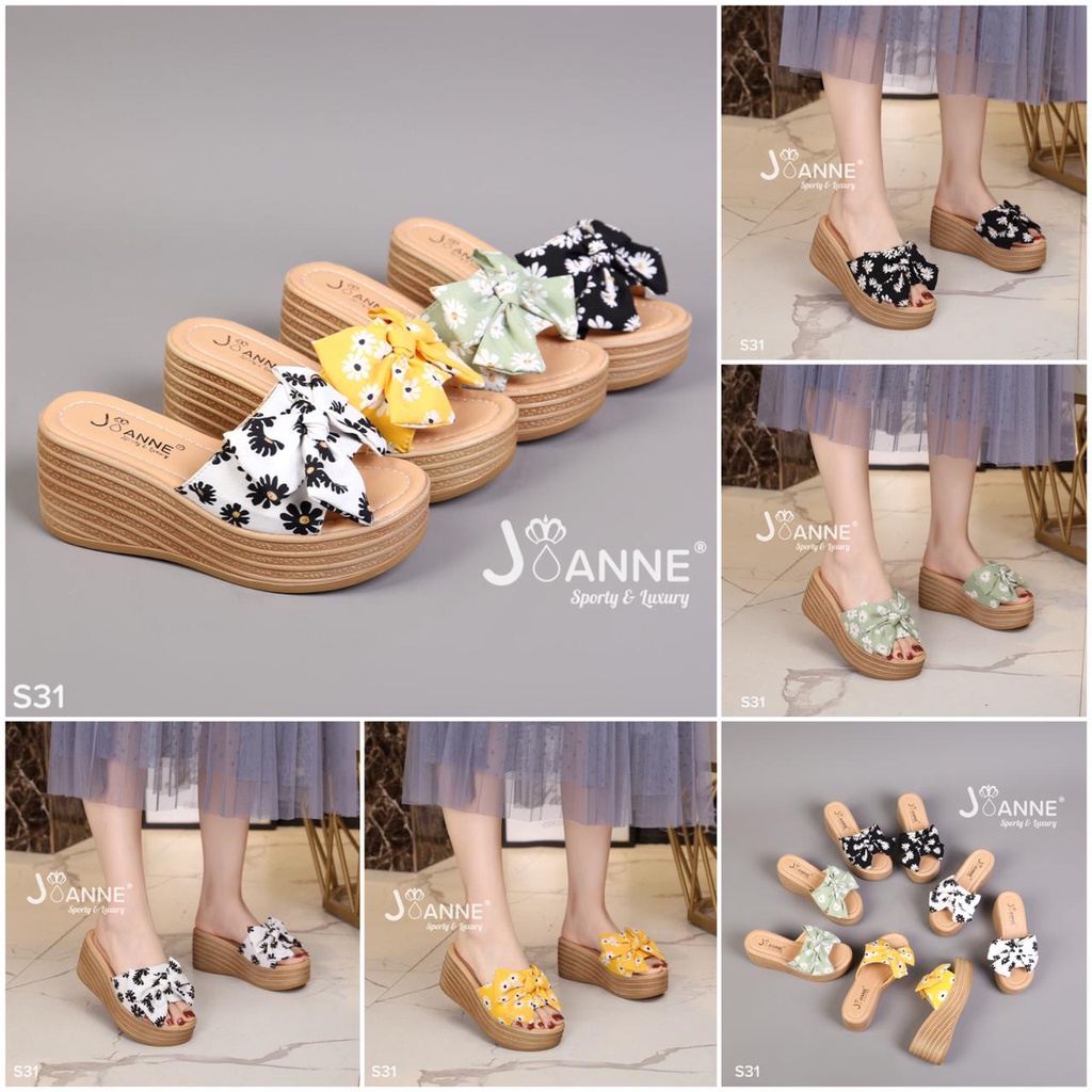 JOANNE WEDGES SANDAL SLING PITA SHOES #S31 ORIGINAL