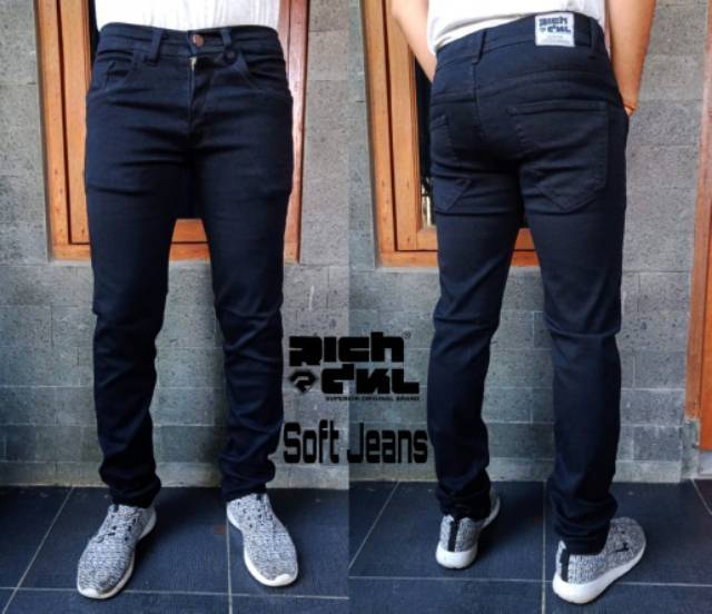 Celana Jeans Stret Panjang Pria Celana Jeans Stret Shoop Jeans Size:S-XL