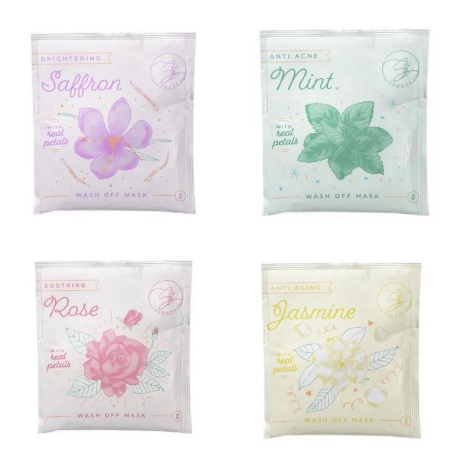 SARAZA EX BELLE BEAUTE 10GR MASKER WAJAH ORGANIK PETAL BELLEBEAUTE ORGANIC MASK | FADHILAH SHOP BJB