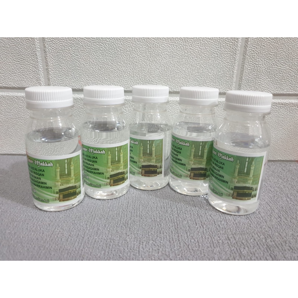 Air Zamzam Asli 100% 80ml Mekah Air Zamzam Botol Kecil Murah Zam Zam Original Oleh Oleh Haji dan Umroh