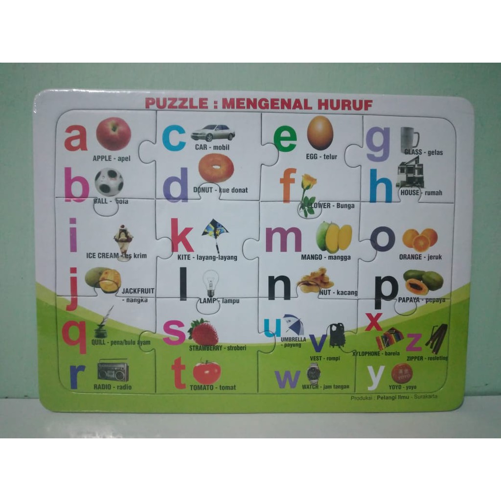 Puzzle Duplex Mainan Edukasi Puzzle Bahan Kertas