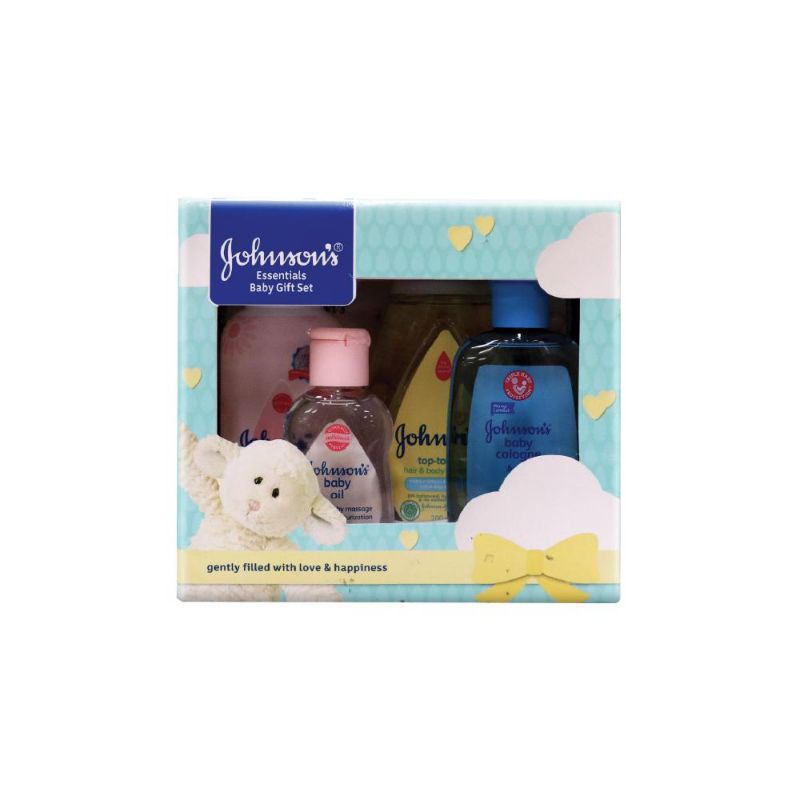 Johnson's Essentials Box Baby Giftset Johnson Paket Hadiah Lahiran Kado Bayi Kado Melahirkan