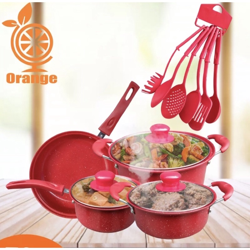 set teflon wajan isi 13 cookware isi 13 teflon wajan spatula isi 13 set teflon murah