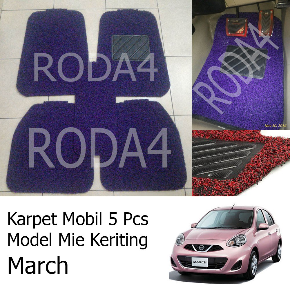 Karpet Mobil / Car Carpet / Floor Mats Universal Model Mie Keriting March