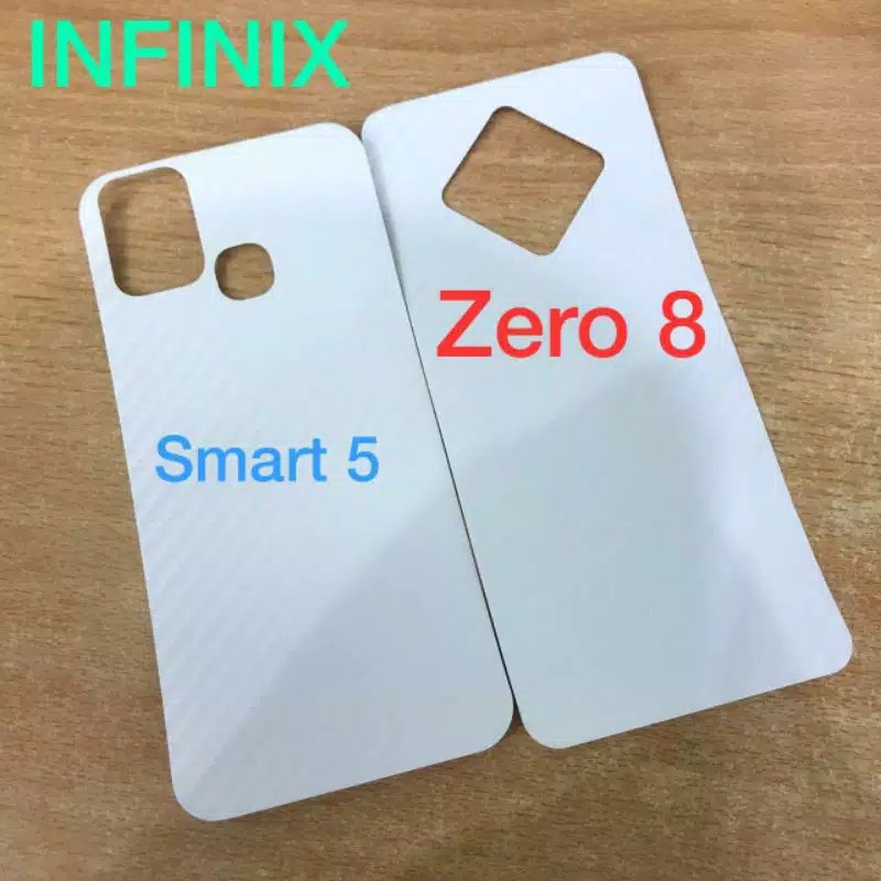 GARSKIN INFINIX ZERO 8 BACK SKIN CARBON ANTI GORES BELAKANG