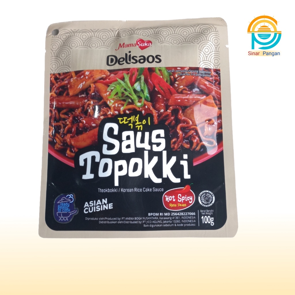 

Saus Topokki Delisaos Saos Topokki /Tteokbokki/ Tteokpokki Spicy 100gr - Spicy