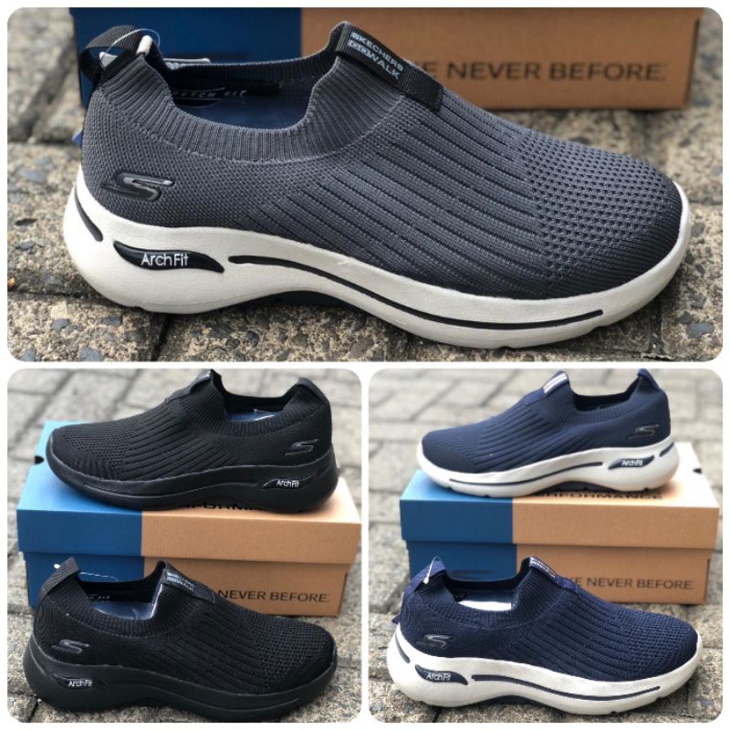 SEPATU PRIA SKECHERS GO WALK ARCH FIT-ICONIC MAN