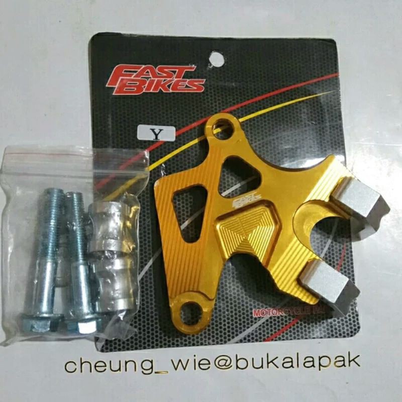 cover kaliper cakram depan Fast Bikes Gold Yamaha aerox 125/xeon RC/Xeon GT eagleeye