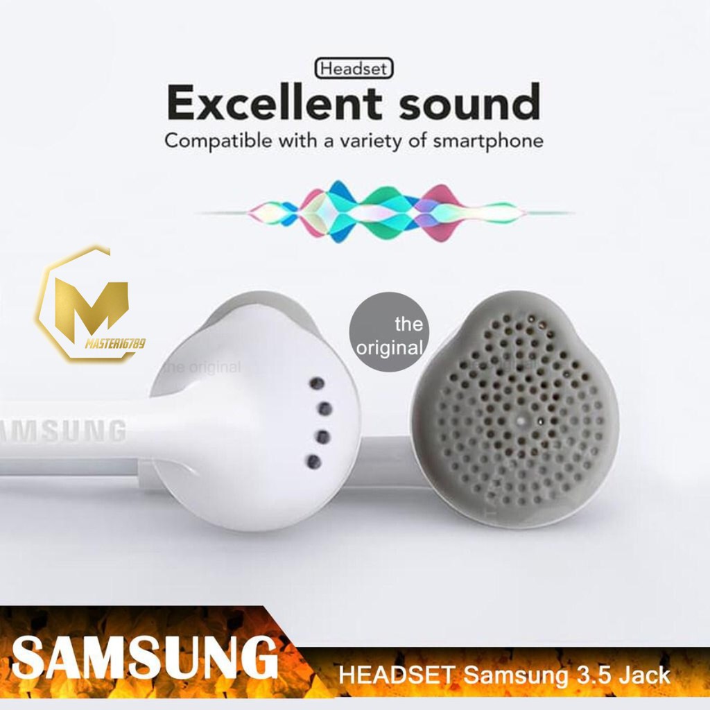 Headset Headsfree henset Hf Samsung J1ace , J2prime , J3 , J5 ,A10s ,s5830 original INDONESIA MA82